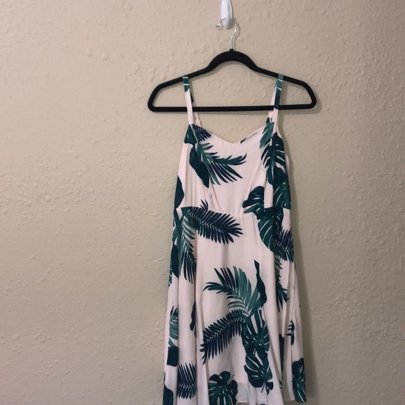 Pink Leaves Cami Slip Dress - Picture 1 of 3